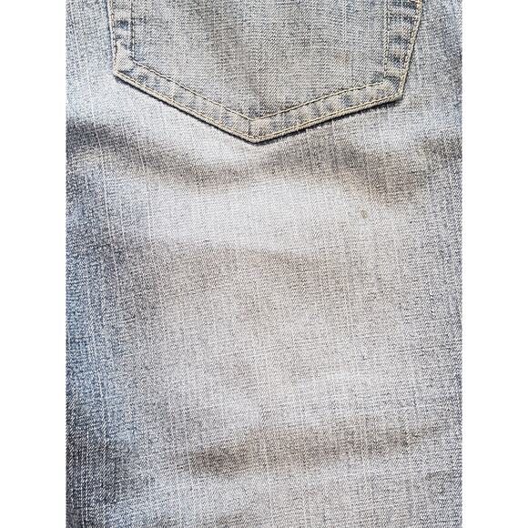 South Pole Junior Collection White Wash Blue Denim Capri Jeans - Size 7 - Picture 3 of 6